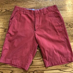 J Crew Factory Red Chino Shorts. 31 Waist. 10 inch Inseam